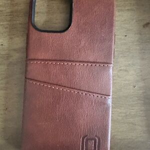 Brown Leather Phone Case